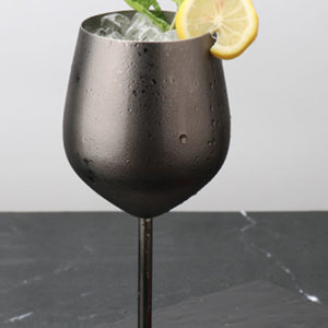 Black Wine Glass